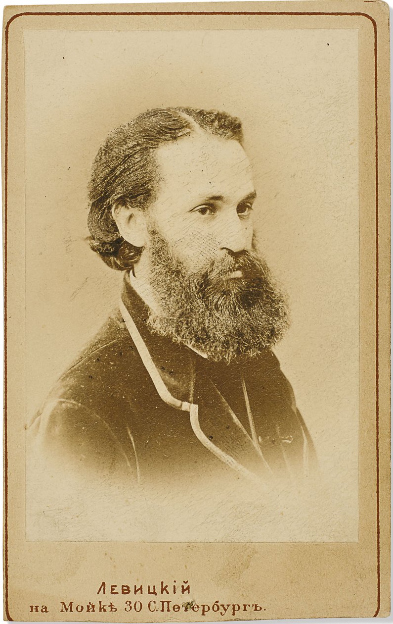 Portrett av cellisten Karl Yulievich Davidov 1838-1889, ca. 1875. av Sergei Lvovich Levitsky