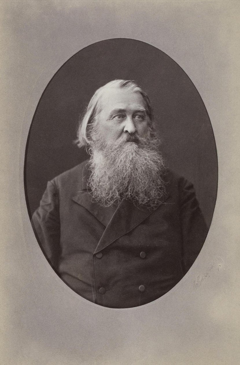 Portrett av poeten Aleksey Nikolayevich Pleshcheyev 1825-1893, 1870 av Sergei Lvovich Levitsky