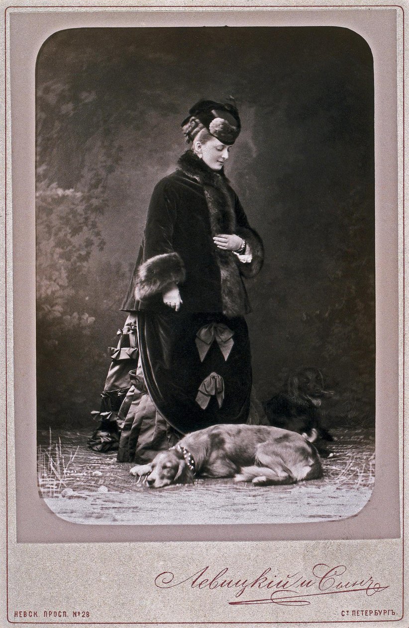Prinsesse Ekaterina Mikhailovna Dolgorukova 1847-1922, 1870p av Sergei Lvovich Levitsky