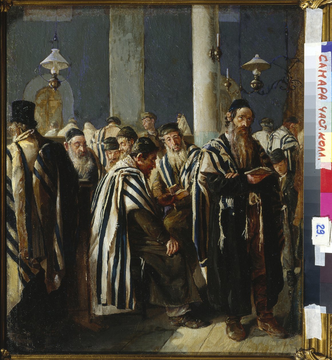 Chabbat - Shabbat Prayer av Yuzhanin, Sergei (Sergey) Nikitich (1862-1933). Olje på lerret, størrelse: 47x40,5 av Sergei Nikitich  Yuzhanin