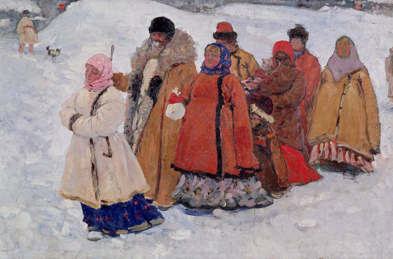 En familie, 1909 av Sergej Vasilevic Ivanov