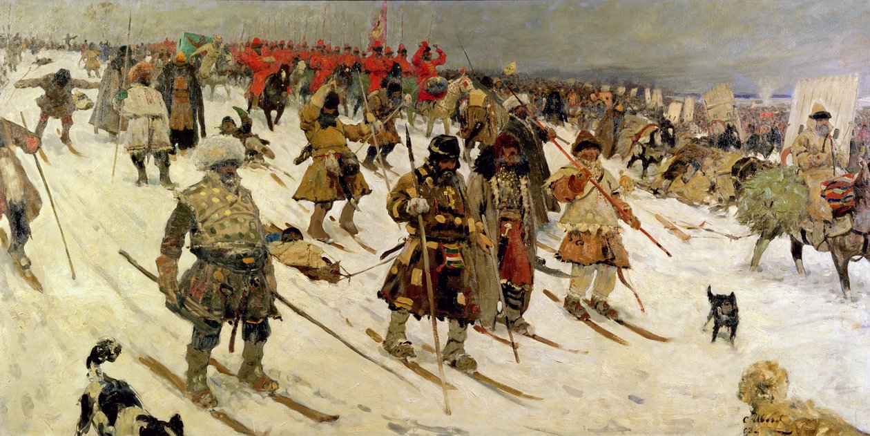 En militær kampanje i Russland på 1500-tallet, 1903 av Sergej Vasilevic Ivanov