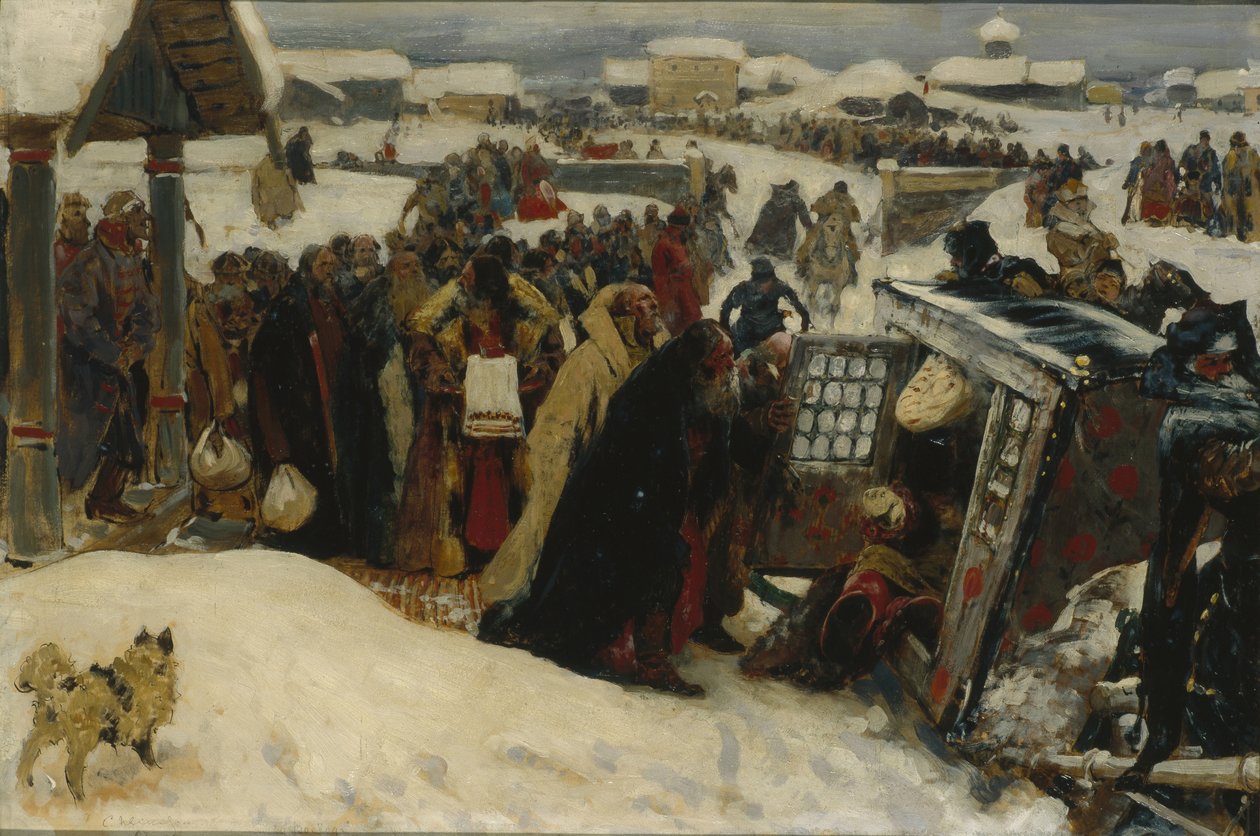 Ankomsten av en voivod, 1907 av Sergej Vasilevic Ivanov