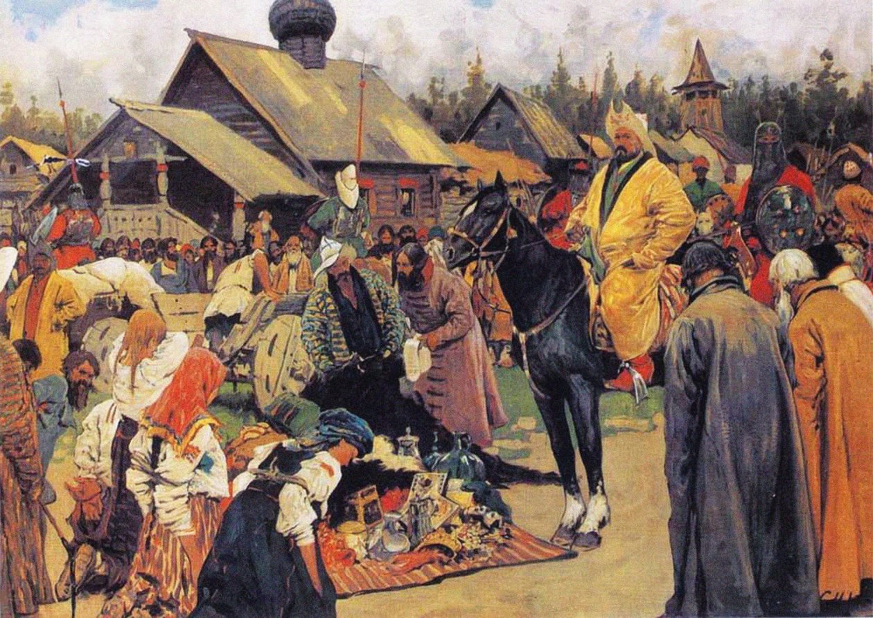 The Baskaks, 1909 av Sergej Vasilevic Ivanov