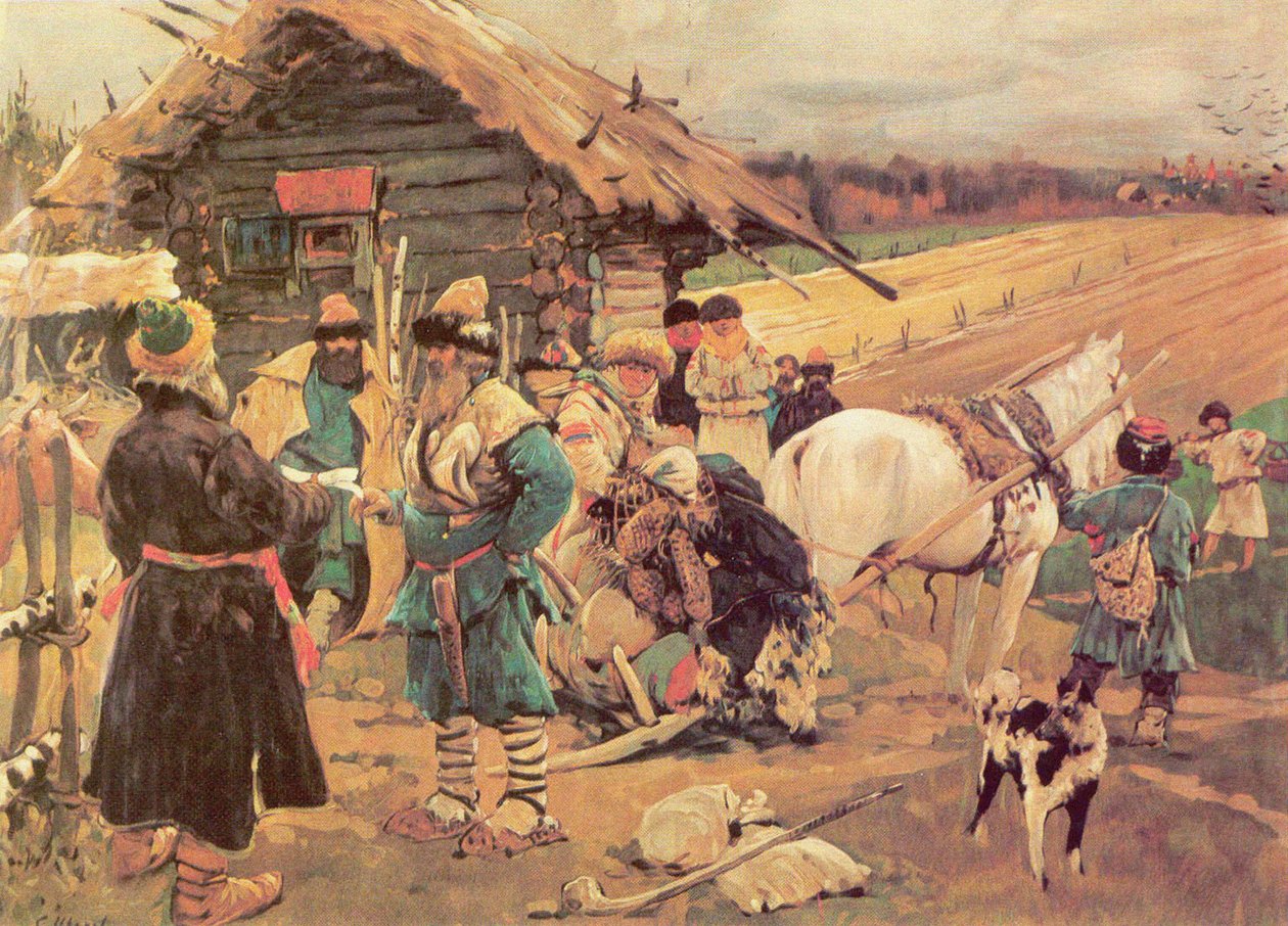Yuris Day Saint George Day, 1908 av Sergej Vasilevic Ivanov