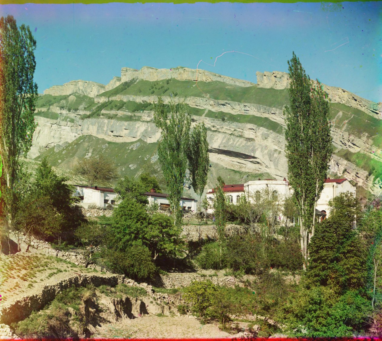 Landsbyen Nizhny Gunib i Dagestan, 1905-1915 av Sergey Prokudin Gorsky