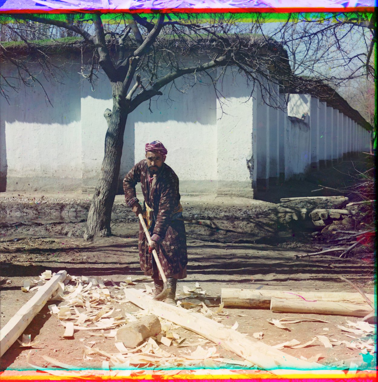 Snekker i Samarkand, 1905-1915 av Sergey Prokudin Gorsky