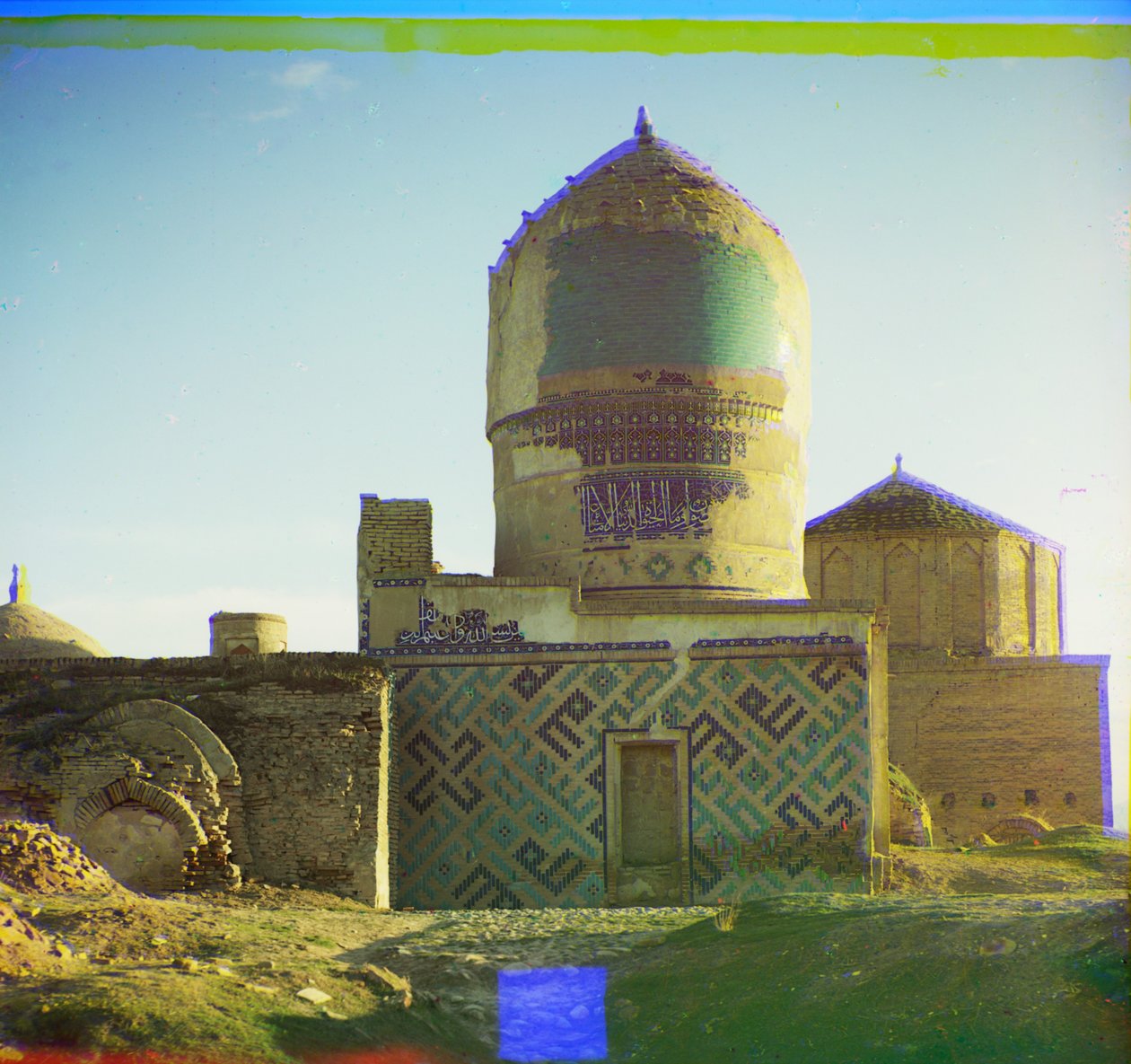 Grav i Shakh-i Zindeh, Samarkand, 1905-1915 av Sergey Prokudin Gorsky