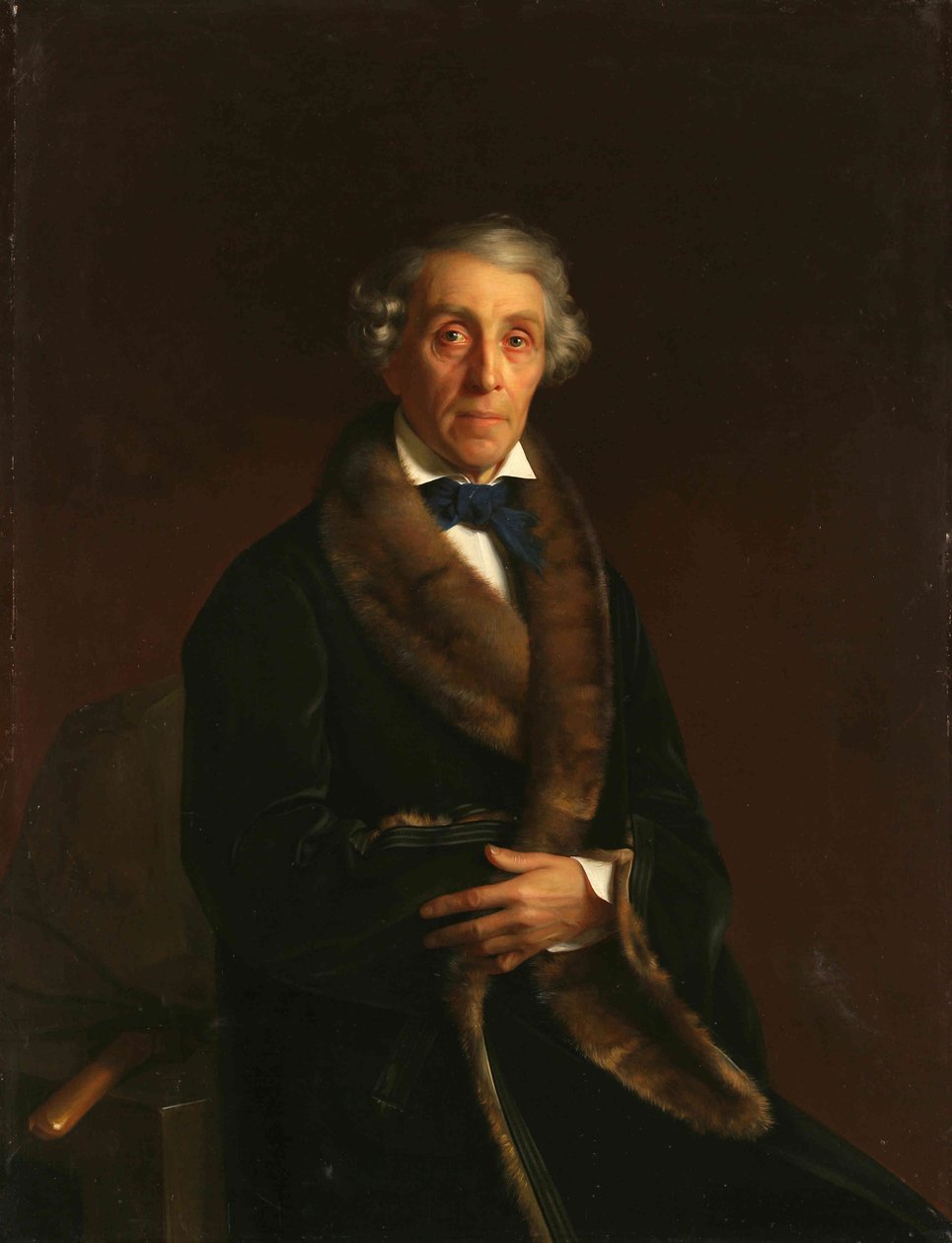 Portrett av Fjodor Petrovitsj Tolstoy av Sergey Konstantinovich Zaryanko