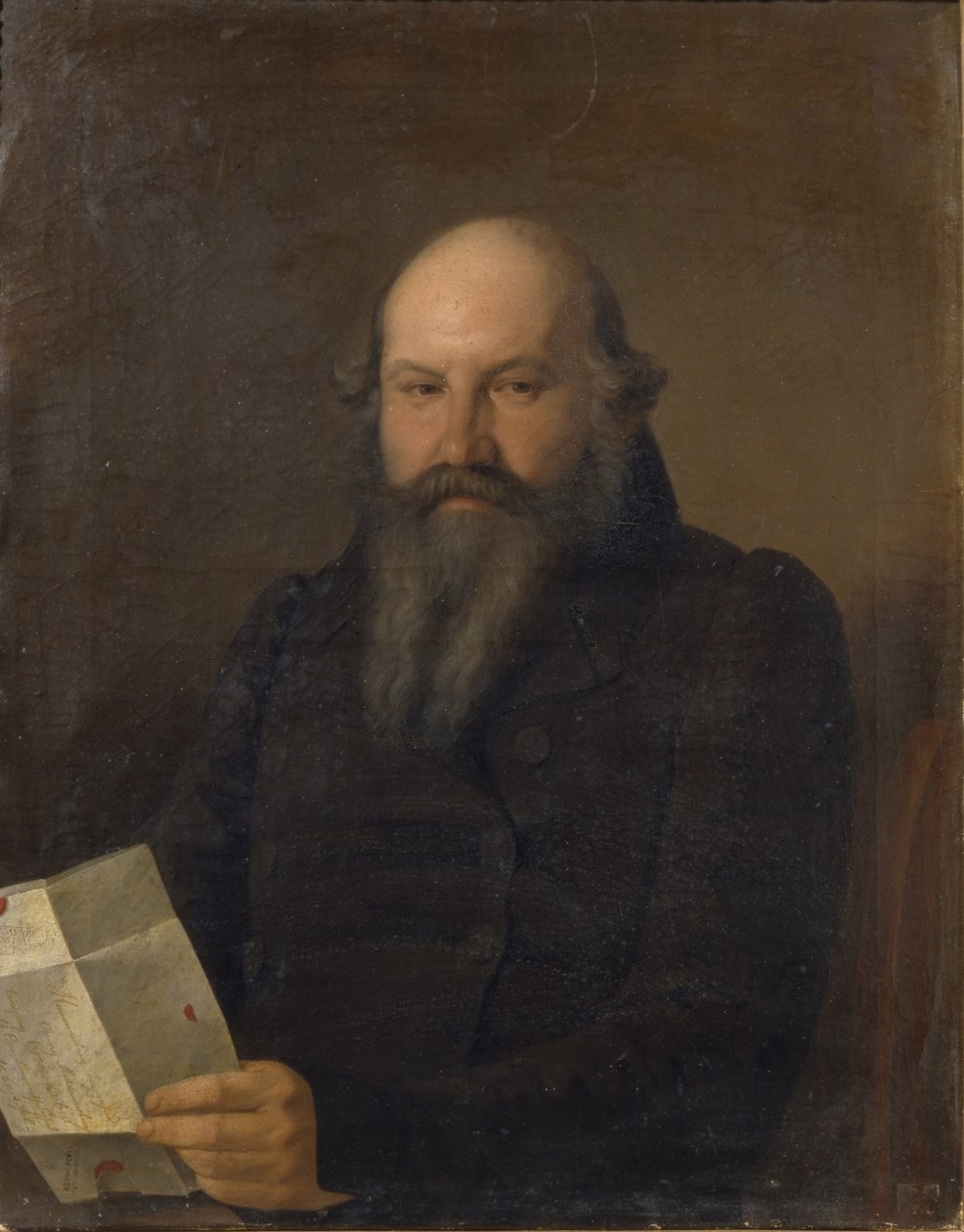 Portrett av Osip Mikhailovich Senkov 1790-1851, 1836 av Sergey Konstantinovich Zaryanko