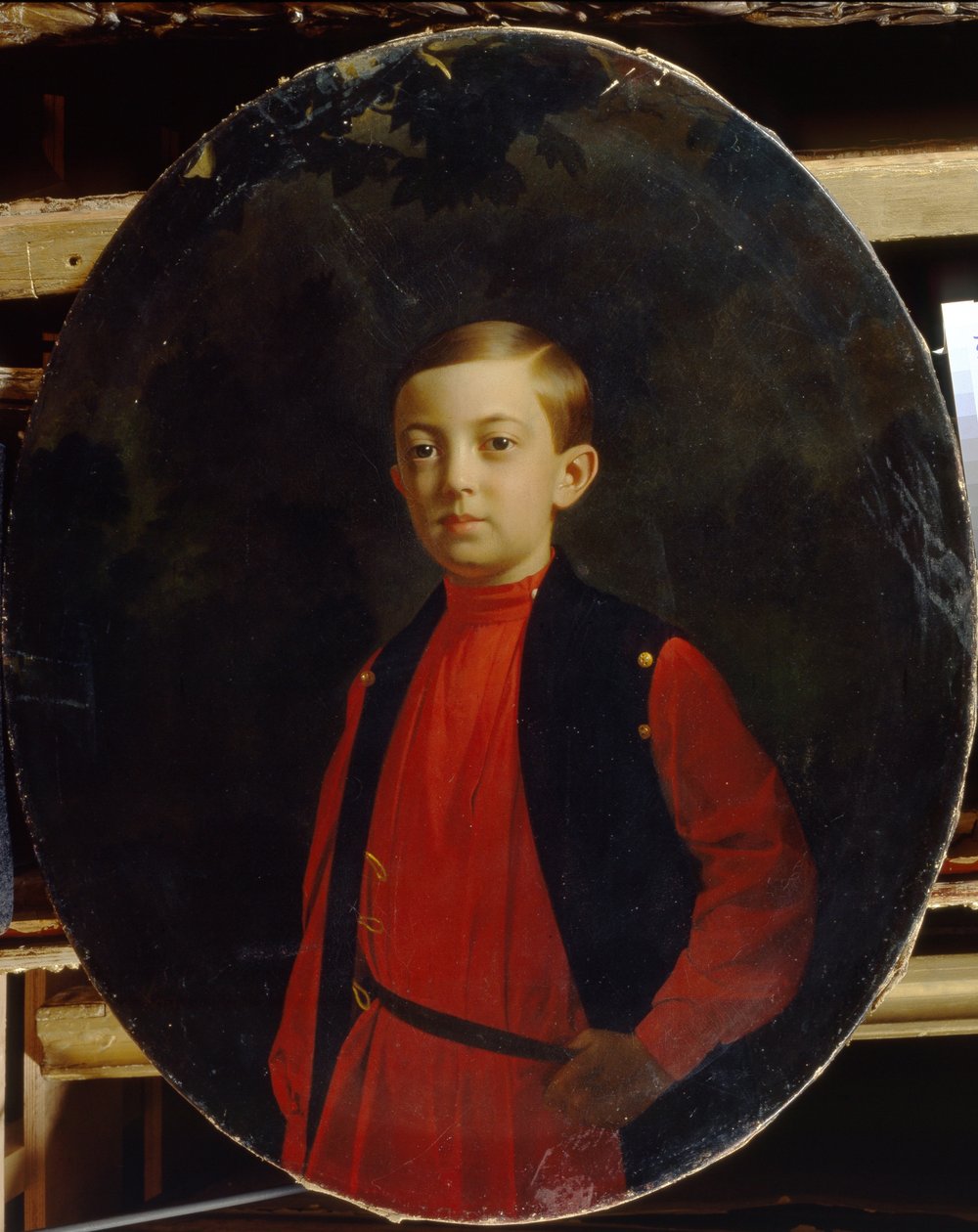 Portrett av Tsarevich Nicholas Alexandrovich av Russland 18431865 av Sergey Konstantinovich Zaryanko