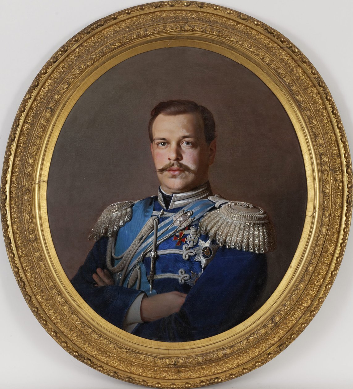Portrett av keiseren Alexander III 1845-1894, ca 1865 av Sergey Konstantinovich Zaryanko