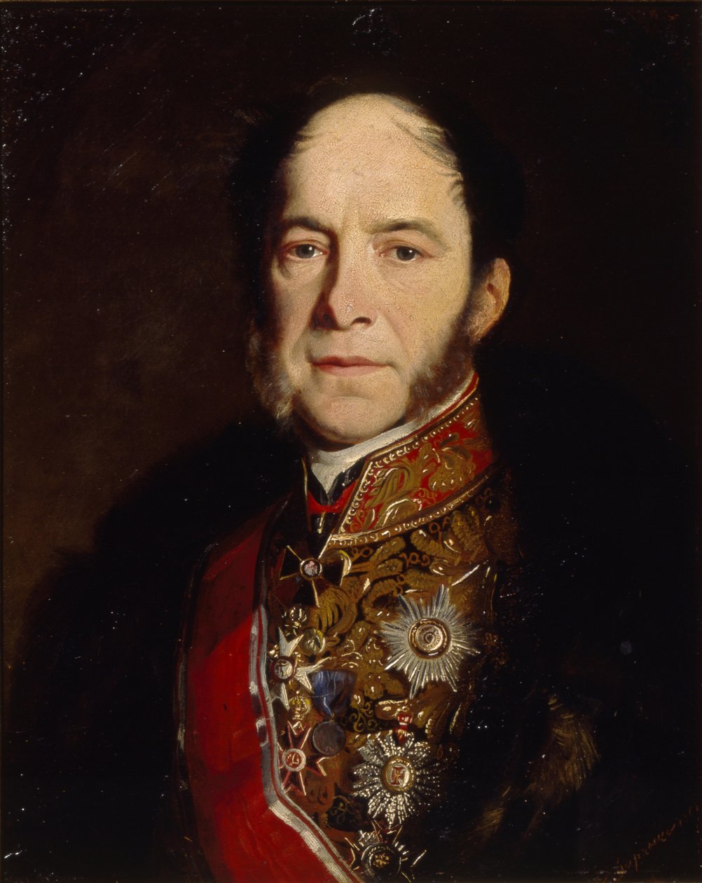 Portrett av generaladmiral Kondrati Kondratievich Stoffregen 1817-1873, 1867 av Sergey Konstantinovich Zaryanko