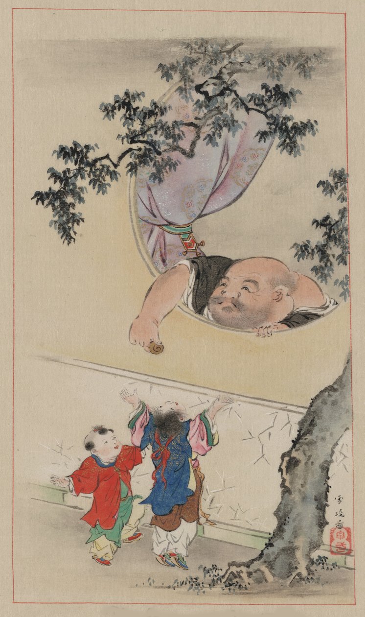 Hotei, 1878 av Settei Hasegawa