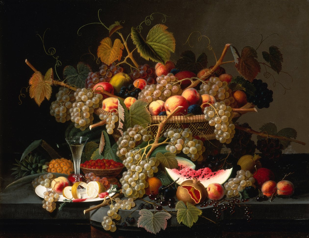 Stilleben med frukt av Severin Roesen