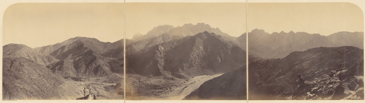 Jebel Serbal fra Jebel Tahuneh av Sgt. James M. McDonald