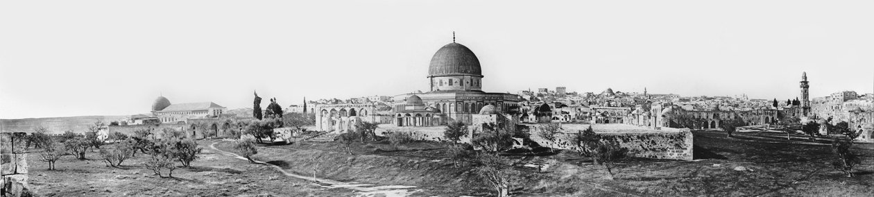 Panorama av Jerusalem, 1865 av Sgt. James M. McDonald
