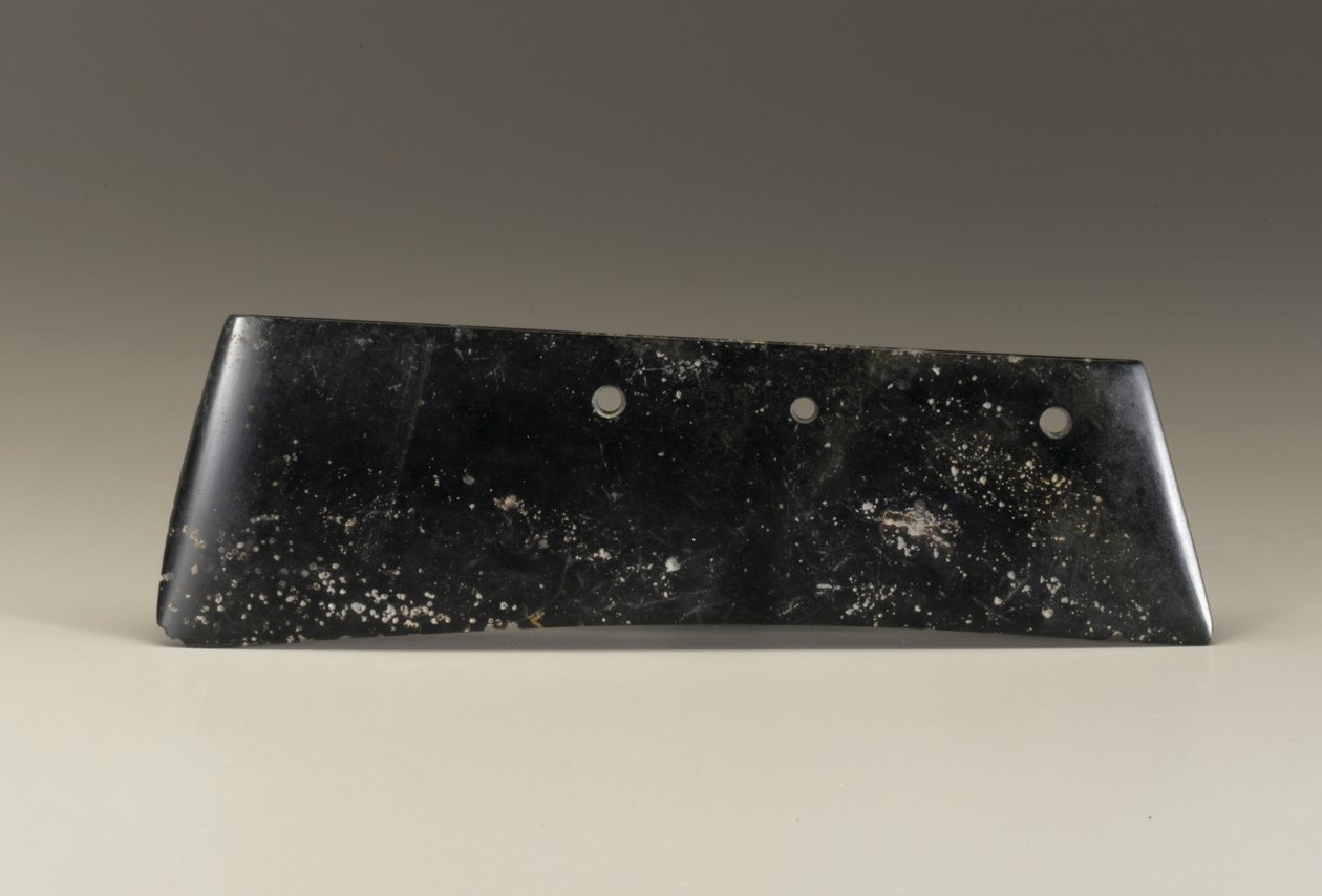Seremonielt redskap (jade) av Shang Dynasty Chinese School