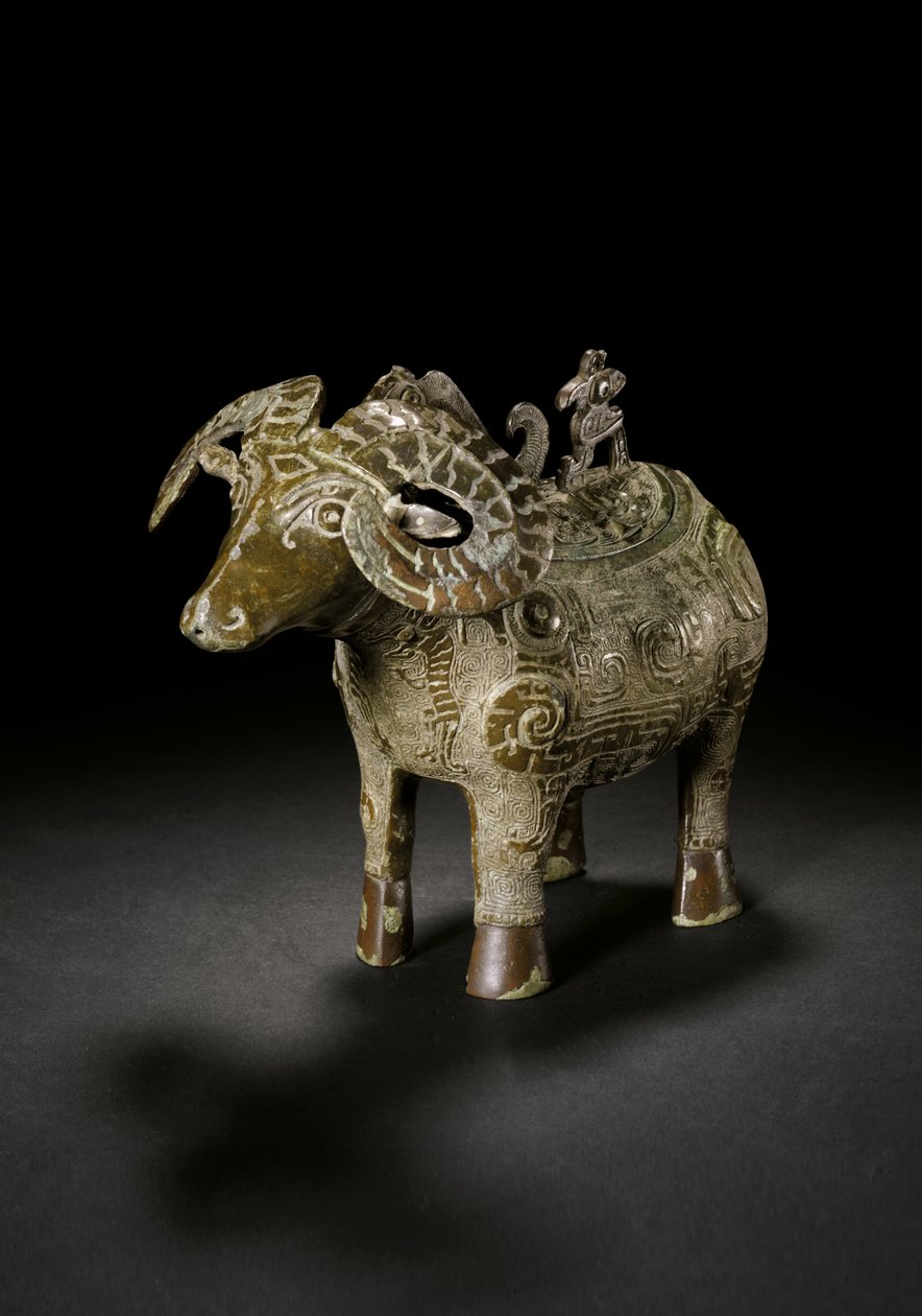 Rituell ram-formet vinkar, Gong (bronse) av Shang Dynasty Chinese School