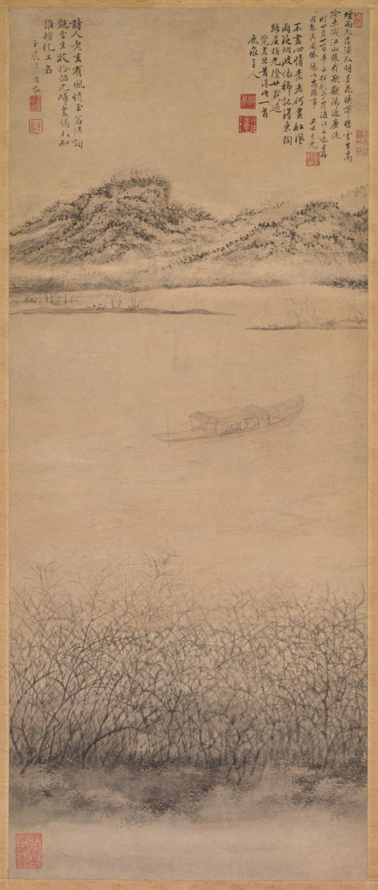 Krysset av Yangzi-elven, ca. 1700-1720. av Shang Rui