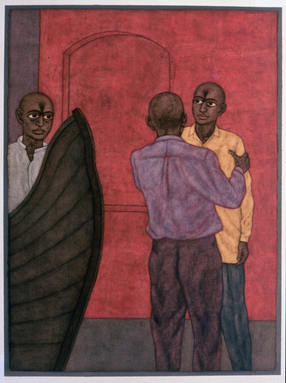 Home Coming - After a Long Absence, 1998 (wc på papir) av Shanti Panchal