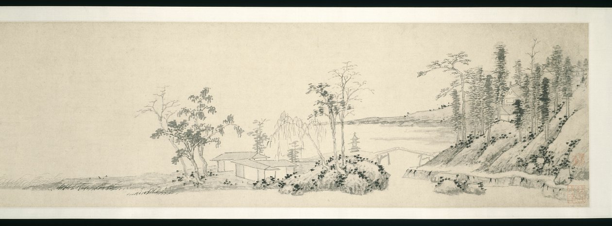 Gå tilbake til Stone Lake av Shen Zhou