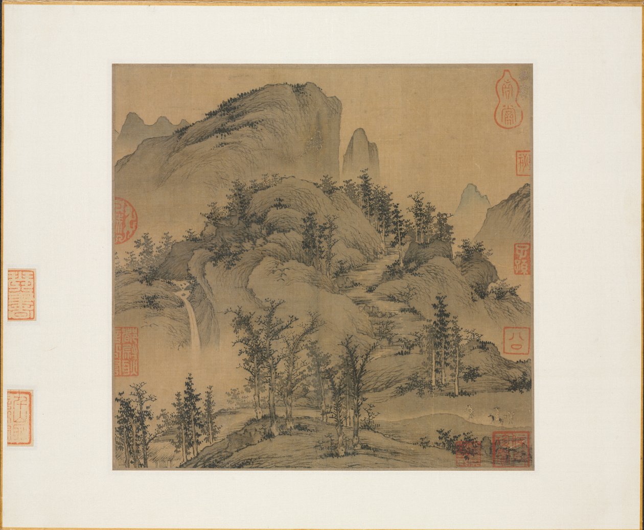 Reisende i Autumn Mountains av Sheng Mou