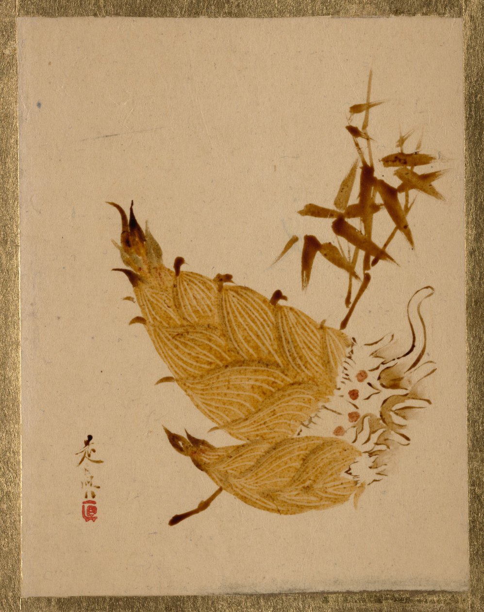 Bambusskudd av Shibata Zeshin