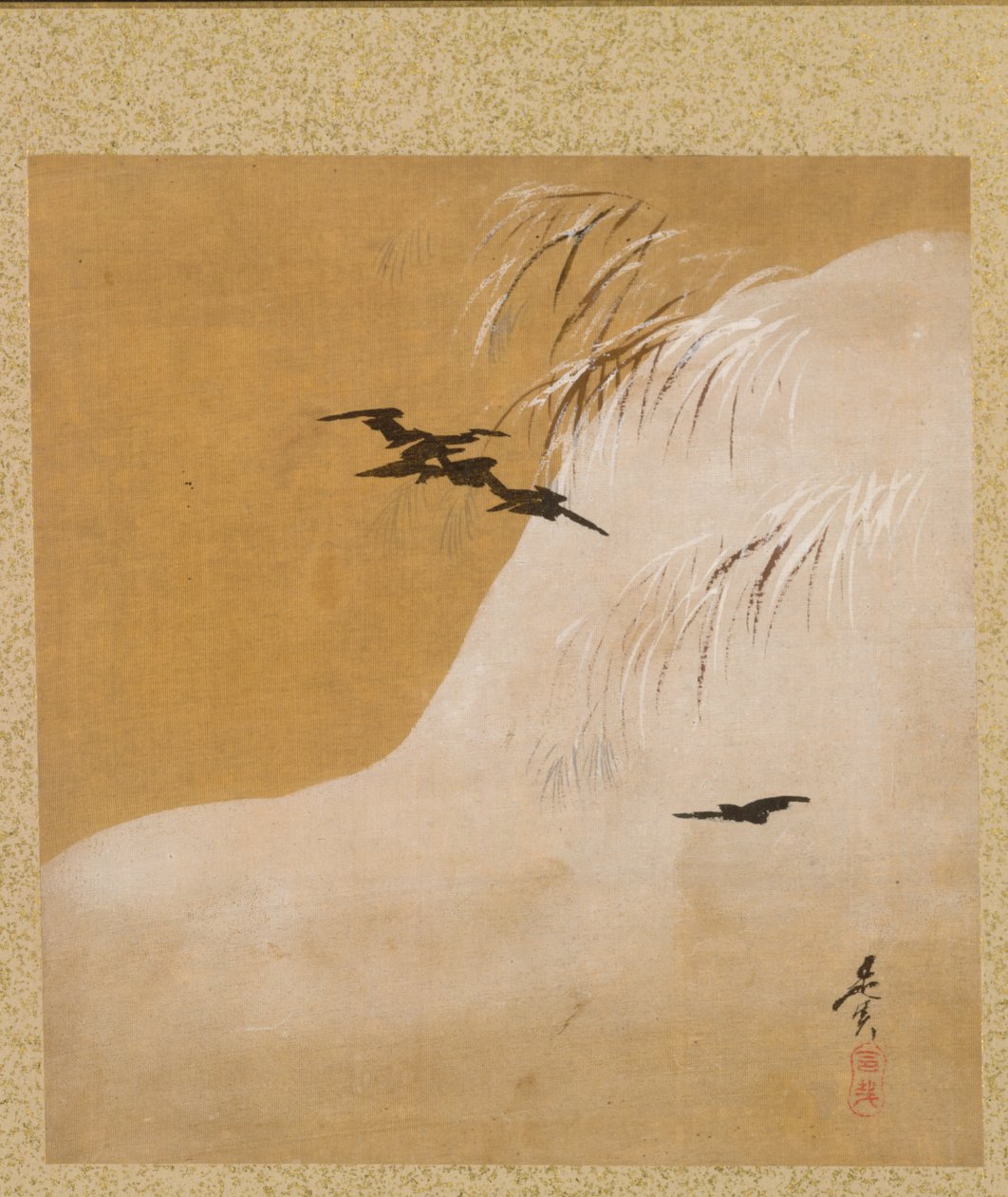 Birds in Snow fra Album of Paintings av den ærverdige Zeshin av Shibata Zeshin