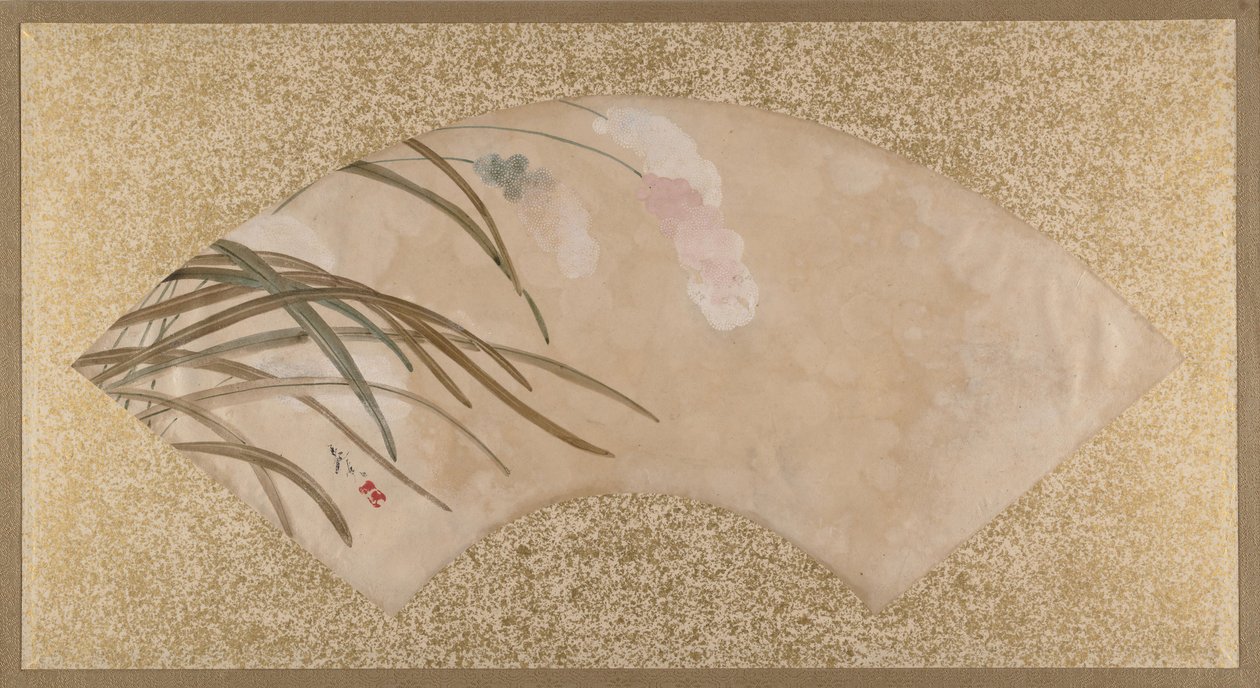 Blomster og blader, slutten av 1800-tallet. av Shibata Zeshin