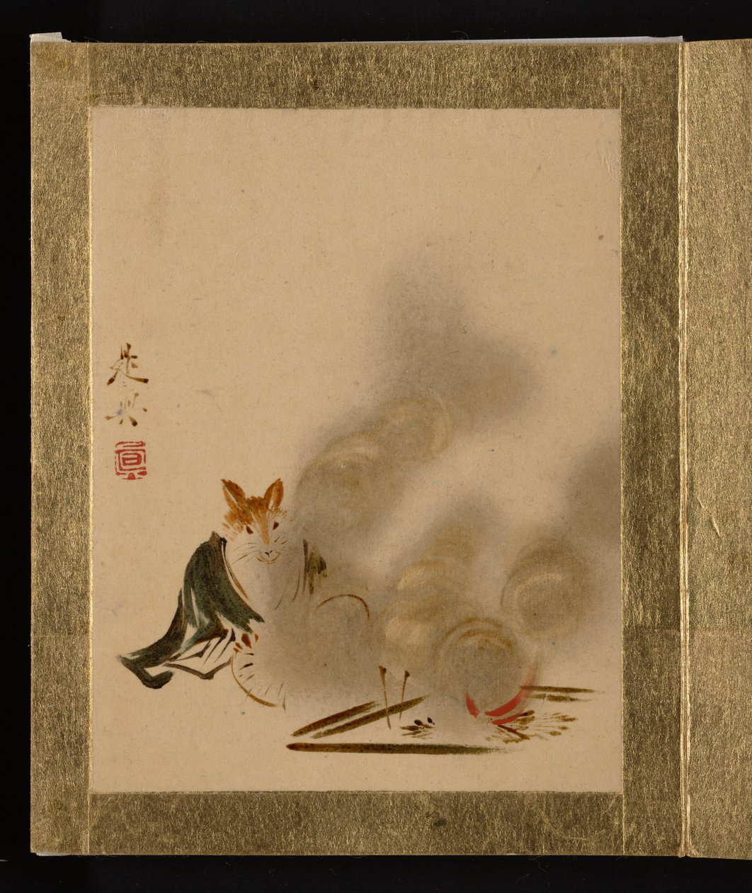 Fuchs am mystischen Feuer av Shibata Zeshin