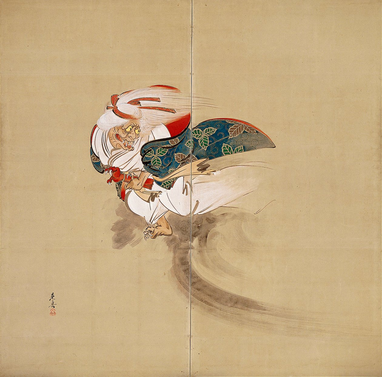 Ibaraki [høyre del av et par] av Shibata Zeshin
