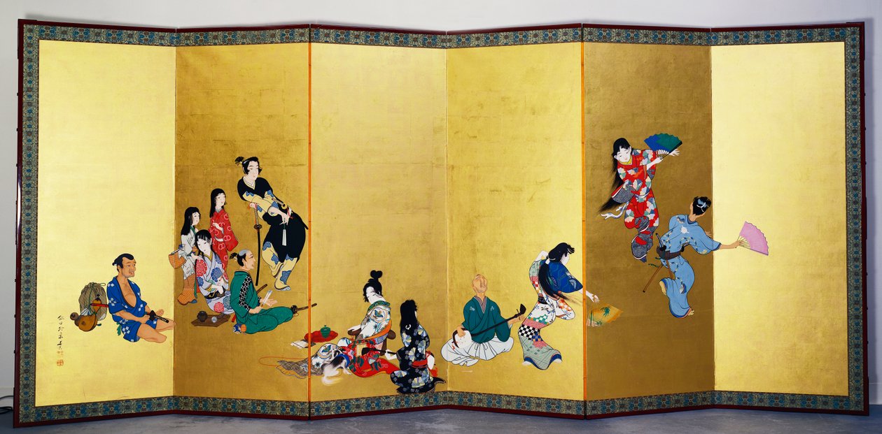 The Four Elegant Pastimes - Music, the Game of Go av Shibata Zeshin