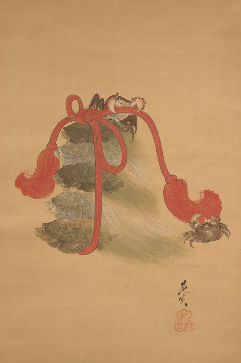 Schildkröten und Krabben av Shibata Zeshin