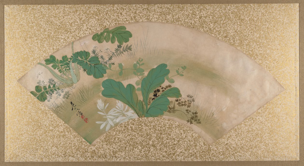Ulike planter og gress, slutten av 1800-tallet. av Shibata Zeshin