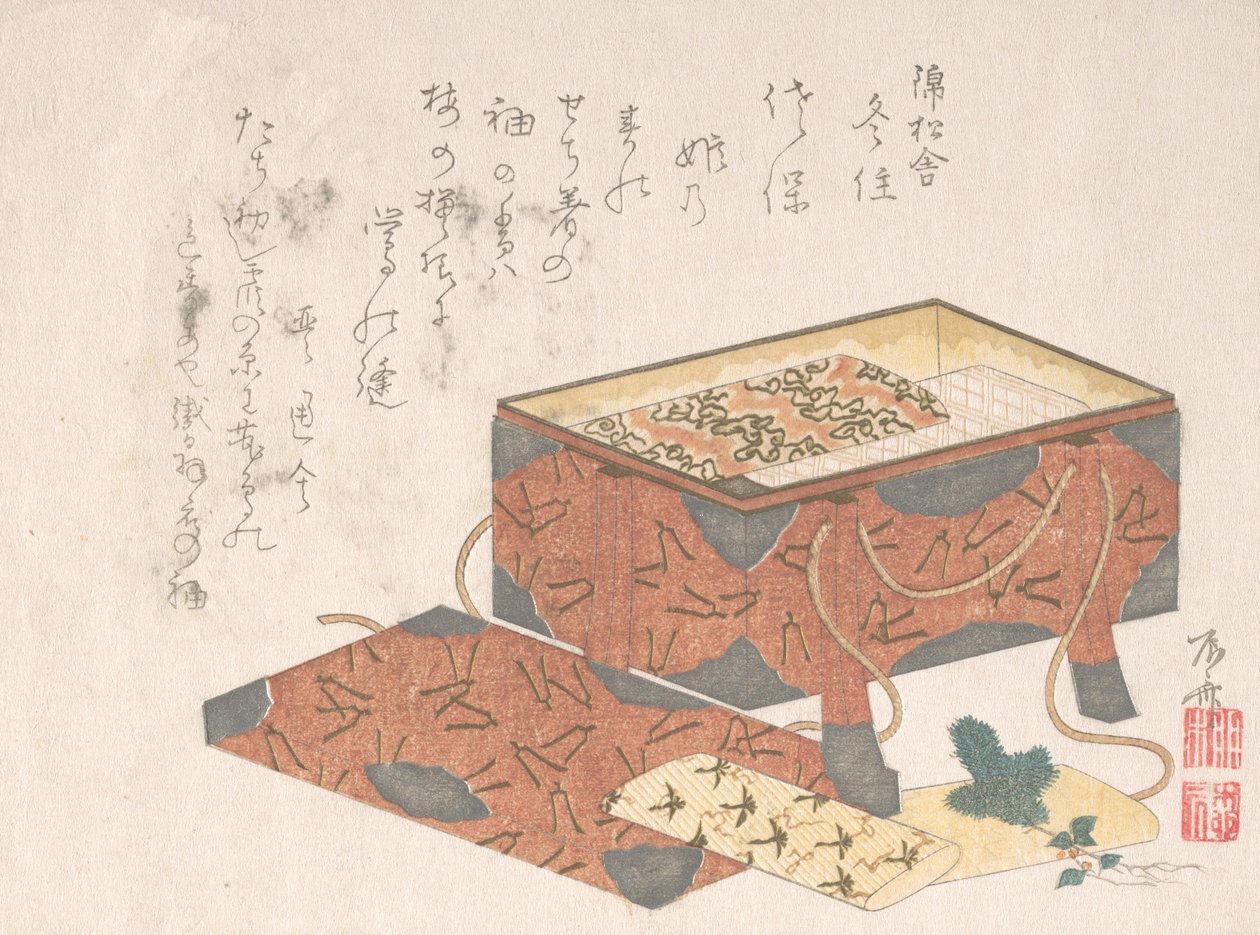 Lakkboks for klær, 1800-tallet., 1800-tallet. av Shinsai