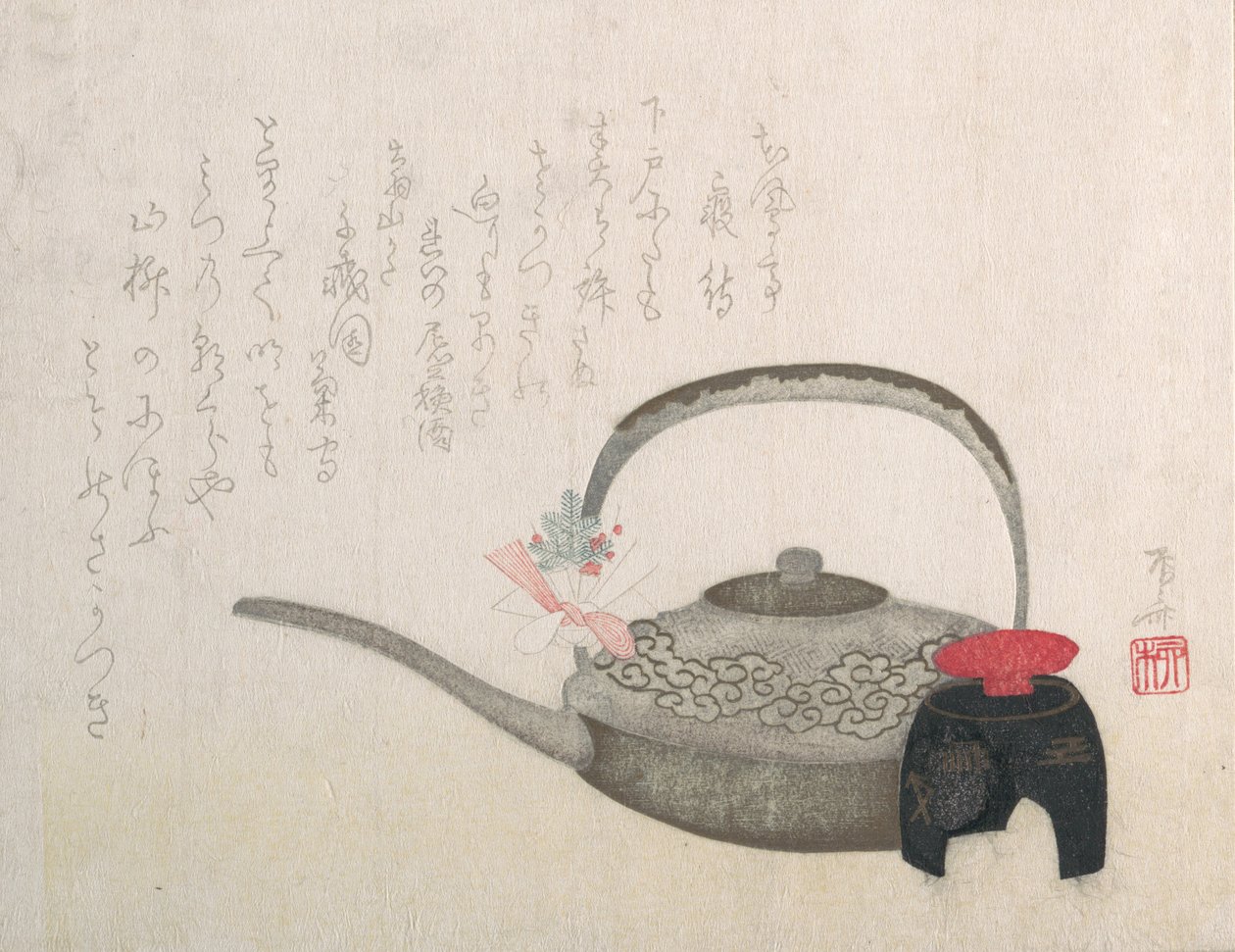 Vingryte og kopp for nyttårsseremonien, 1800-tallet., 1800-tallet. av Shinsai
