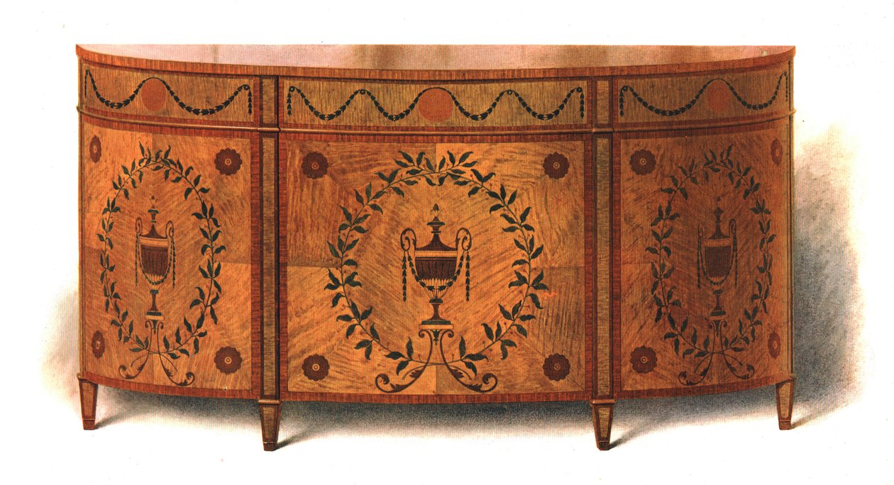Kommode i sateng, 1908. av Shirley Charles Llewellyn Slocombe