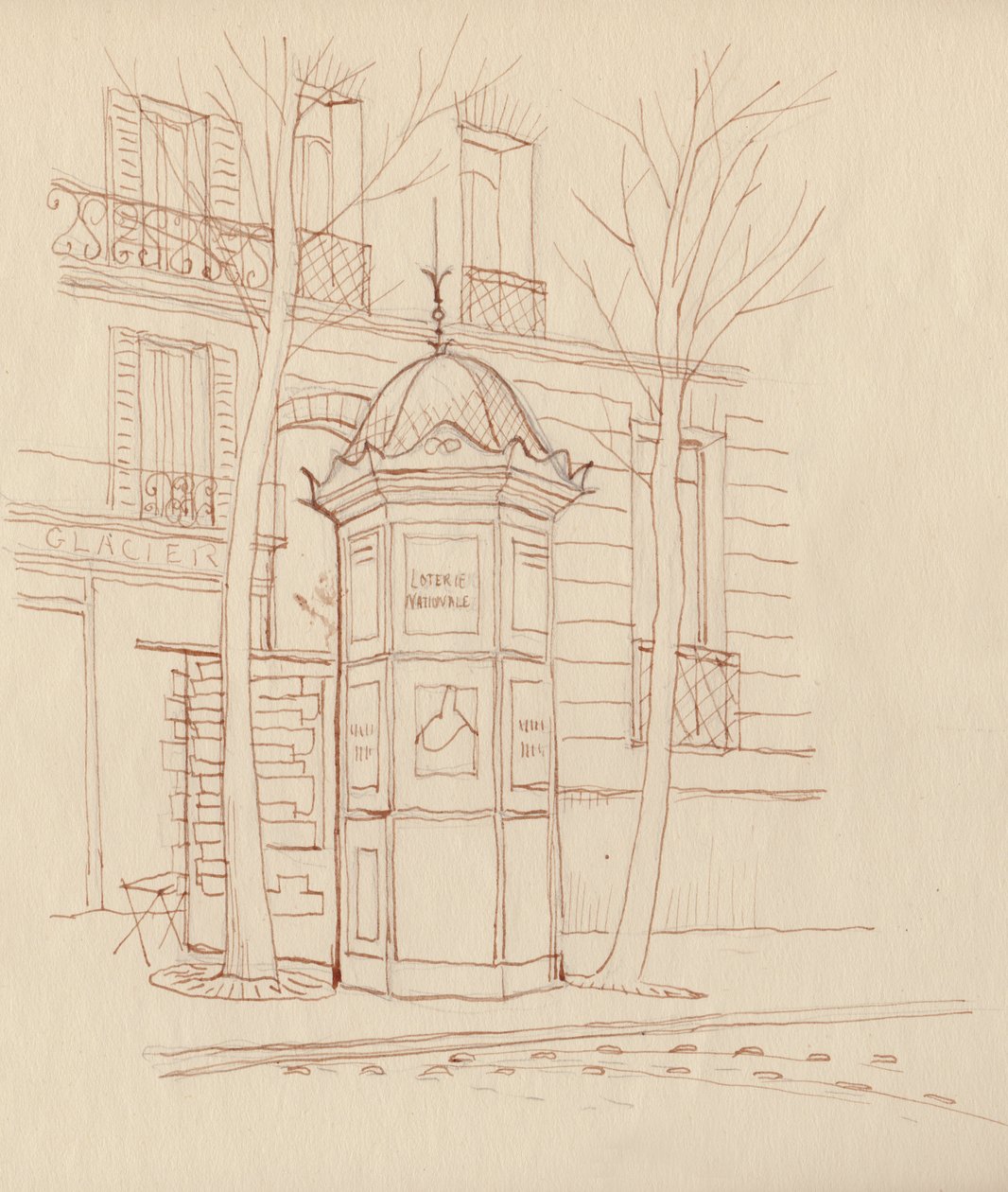 Annonsespalte, Paris, Frankrike, 1951. av Shirley Markham