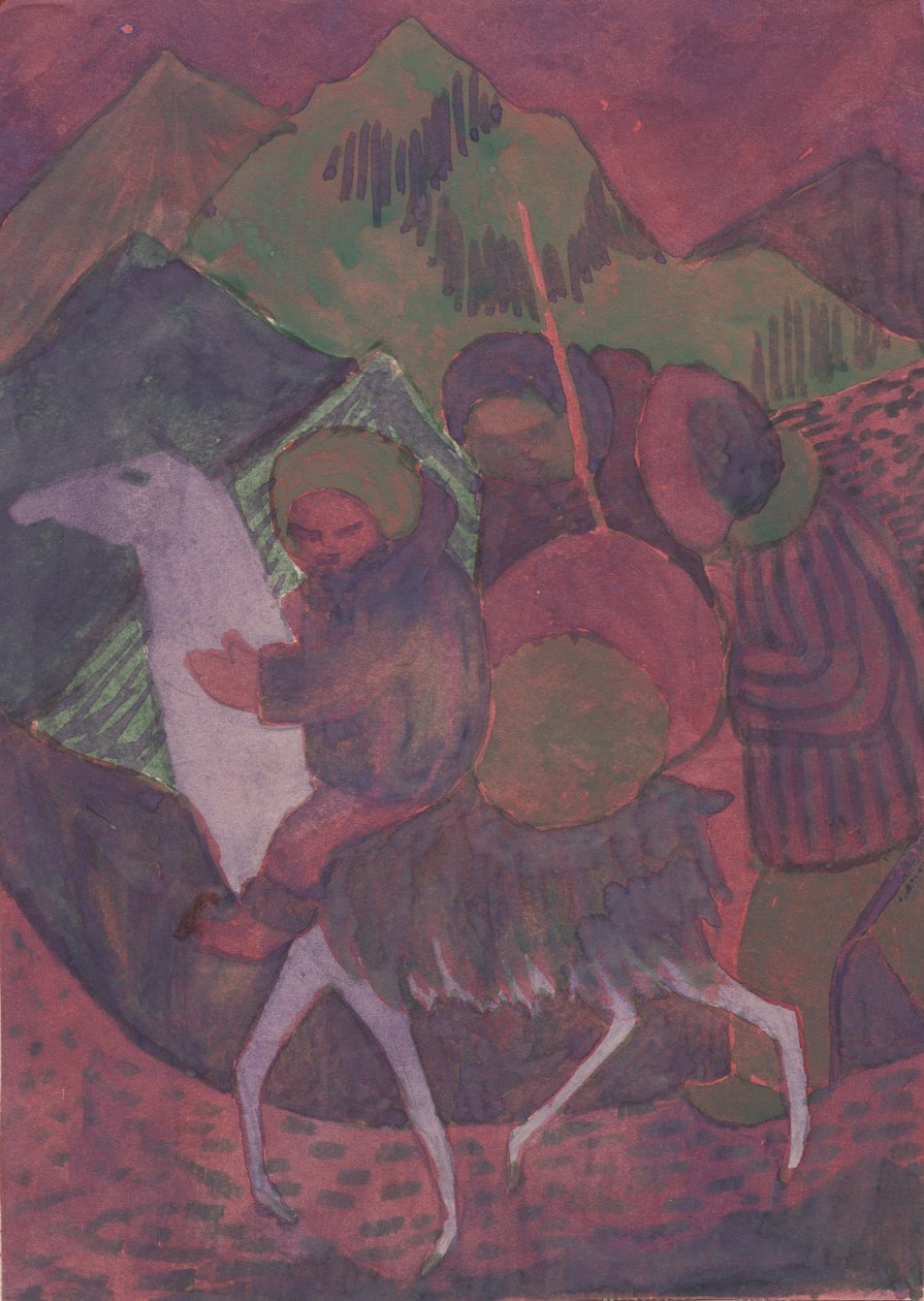 Figur på en hest, c1950. av Shirley Markham