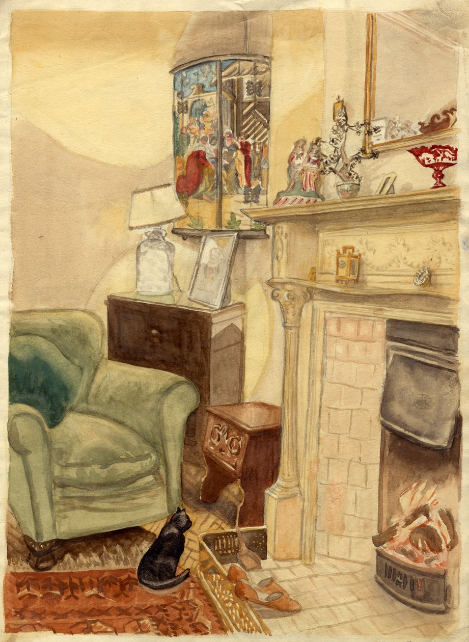 Brannscene, c1950. av Shirley Markham