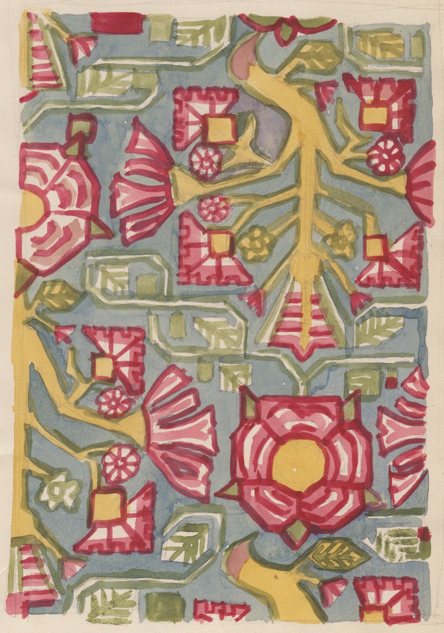 Blomsterdesign, c1950. av Shirley Markham