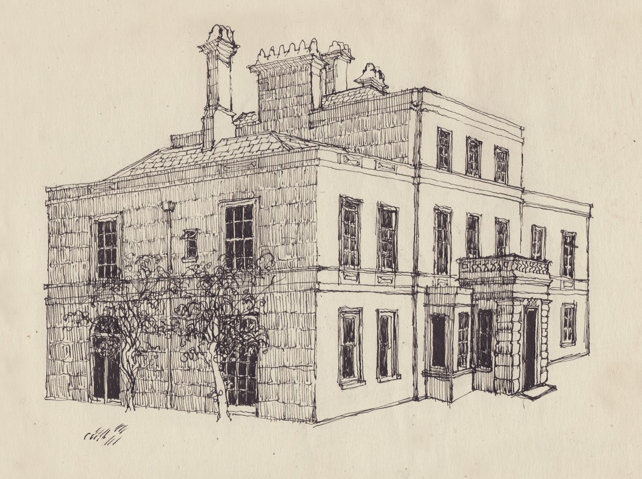 Georgiansk hus, ca 1950. av Shirley Markham