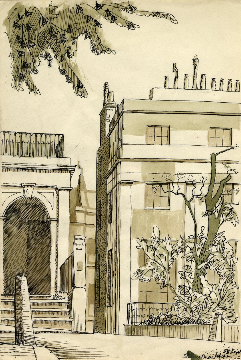 Georgiske hus, London, c1950. av Shirley Markham