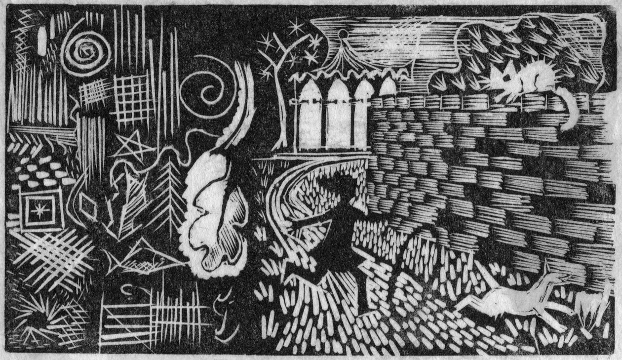 Jente med bøyle, 1951. av Shirley Markham