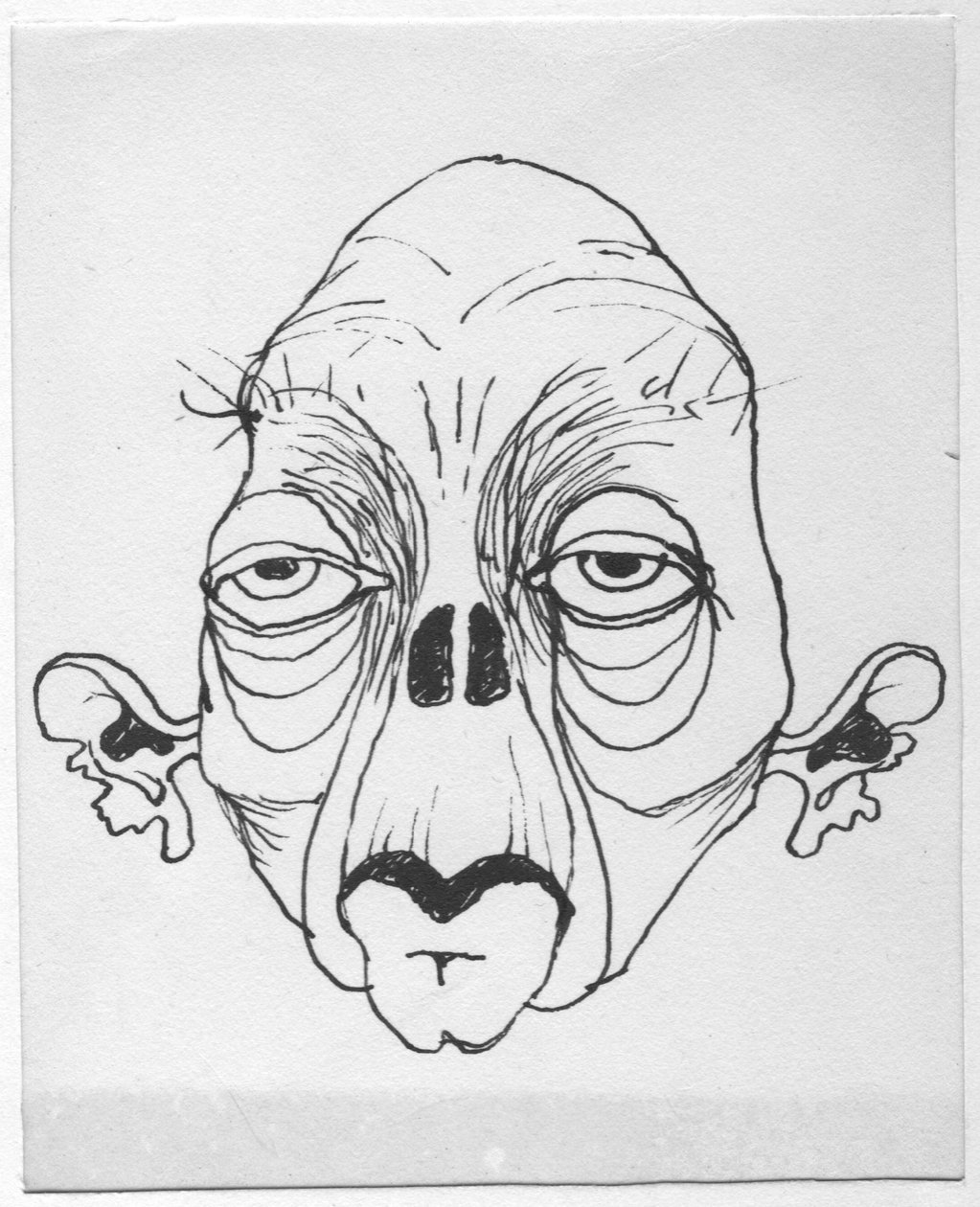 Groteskt ansikt, 1952. av Shirley Markham