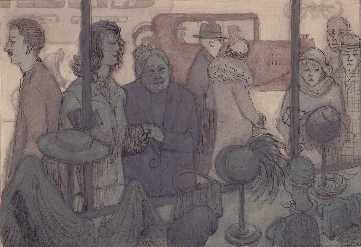 Hatt butikkvindu, c1952. av Shirley Markham