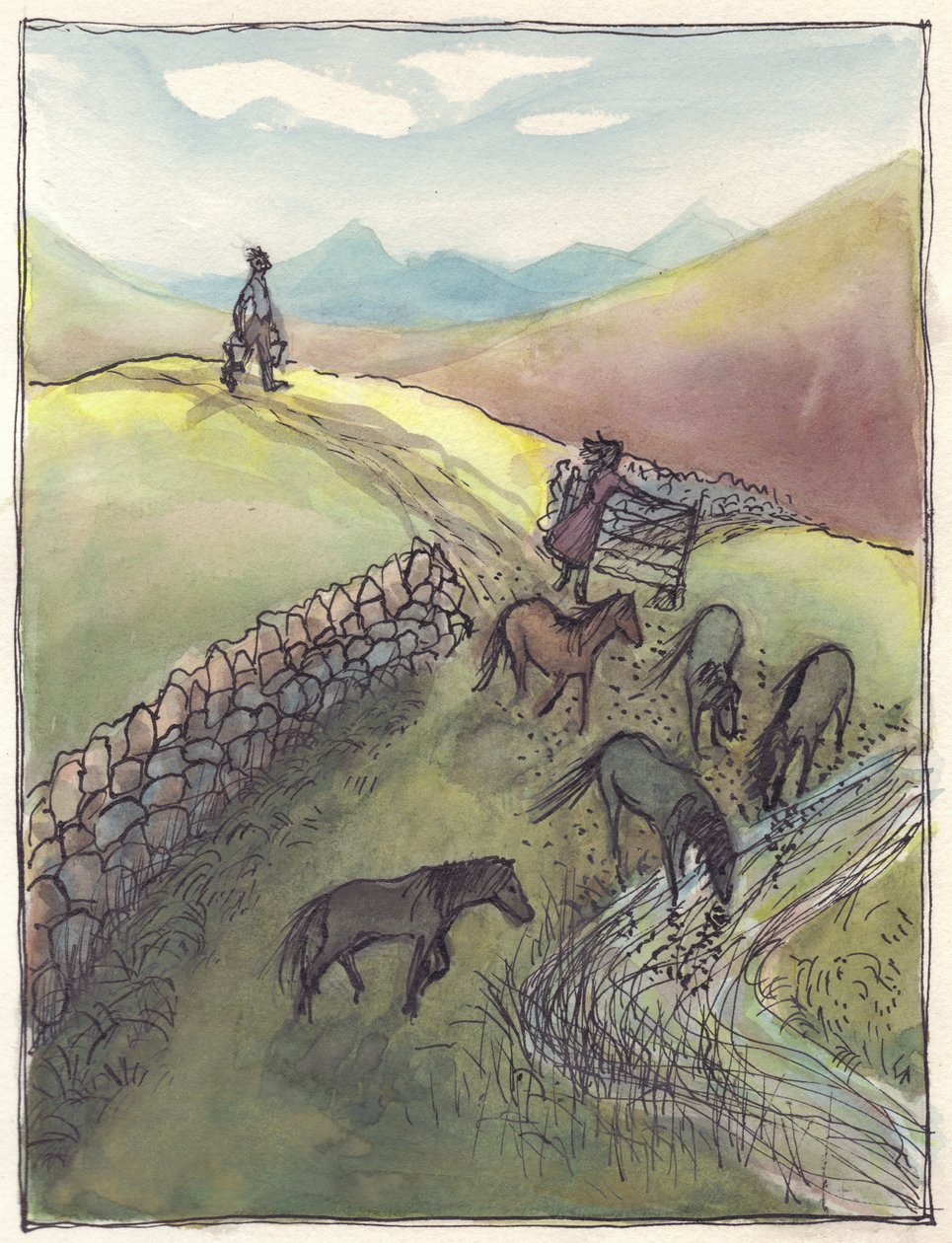 Hester som drikker, 1952. av Shirley Markham