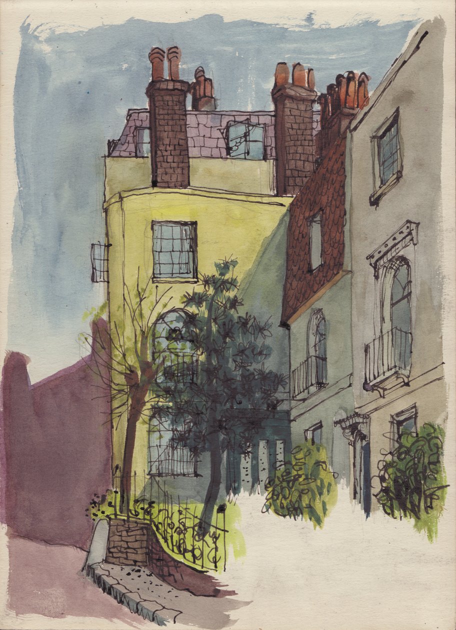 Hus i Hampstead, c1950. av Shirley Markham