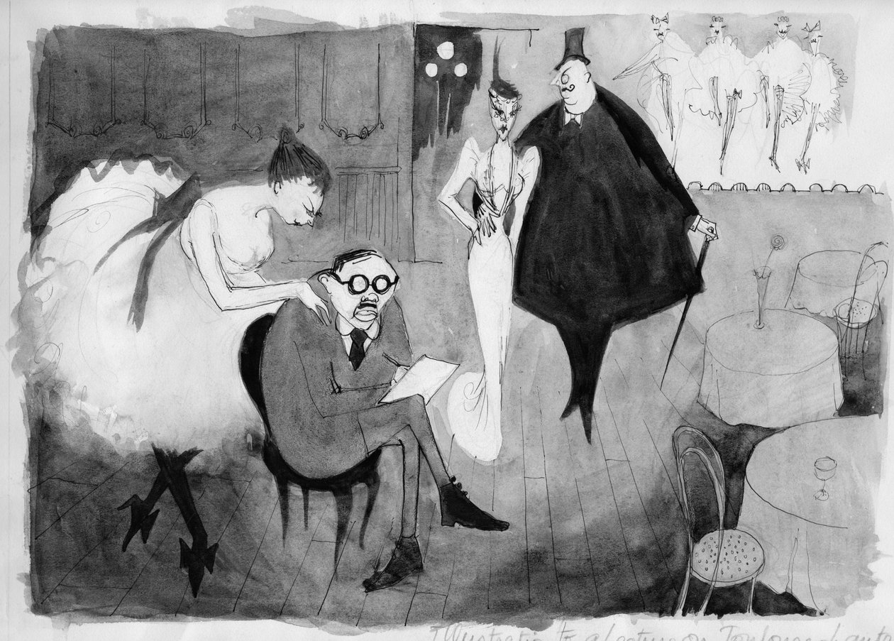 'Illustrasjon til et foredrag om Toulouse-Lautrec', c1950. av Shirley Markham